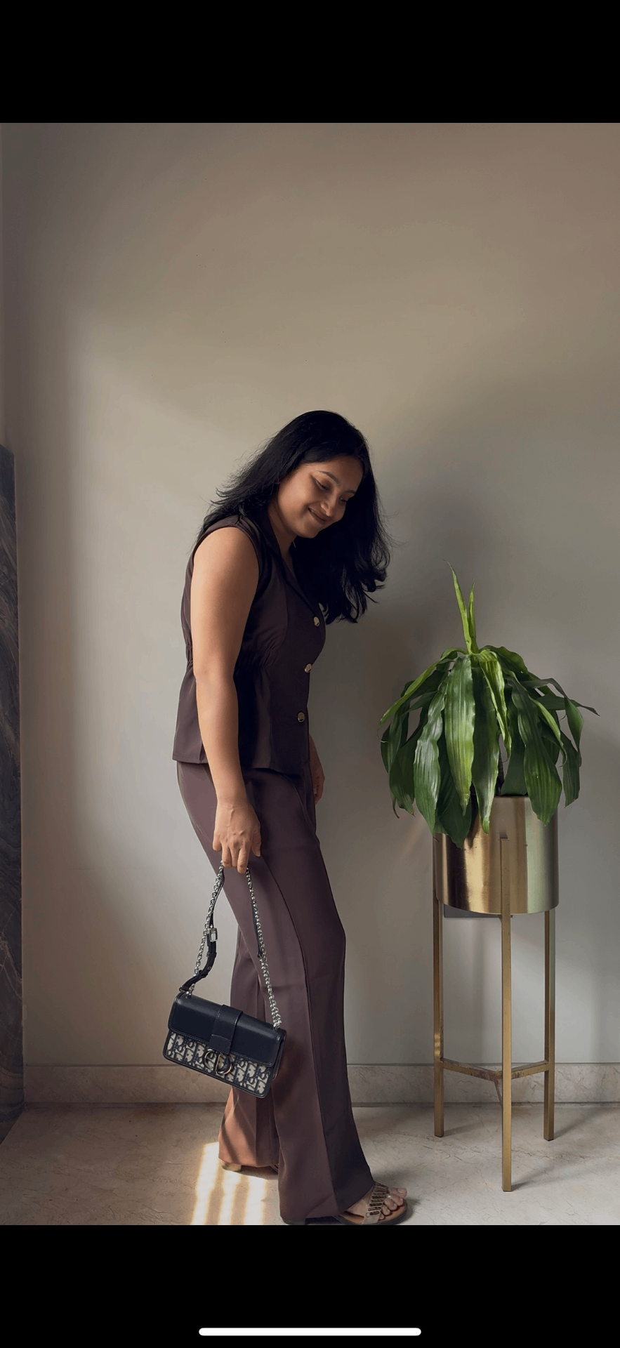 Heritage piece — brown tailored co-ord